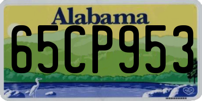 AL license plate 65CP953