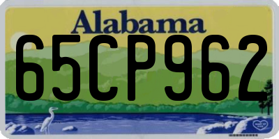 AL license plate 65CP962
