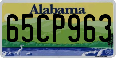 AL license plate 65CP963