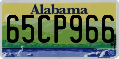 AL license plate 65CP966