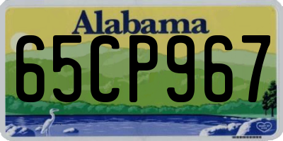 AL license plate 65CP967