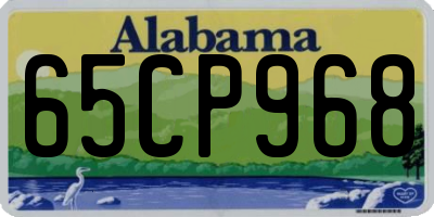 AL license plate 65CP968