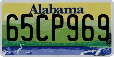 AL license plate 65CP969