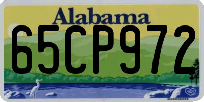 AL license plate 65CP972