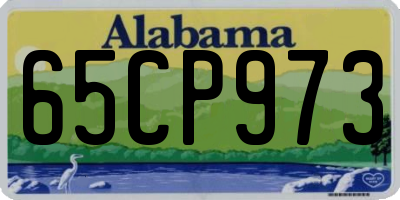 AL license plate 65CP973