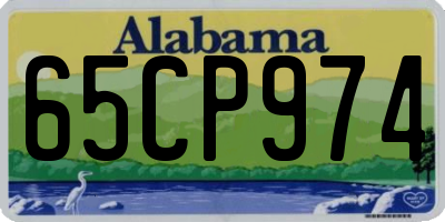 AL license plate 65CP974