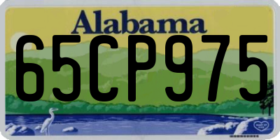 AL license plate 65CP975