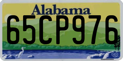 AL license plate 65CP976