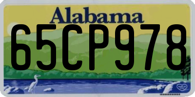 AL license plate 65CP978