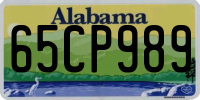 AL license plate 65CP989