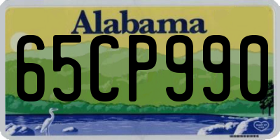 AL license plate 65CP990