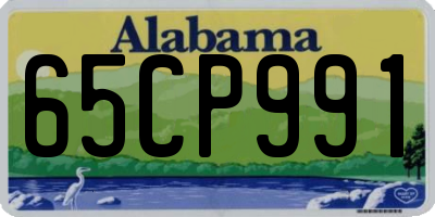 AL license plate 65CP991