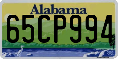 AL license plate 65CP994