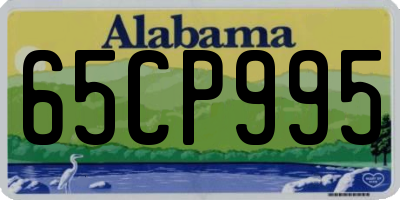 AL license plate 65CP995