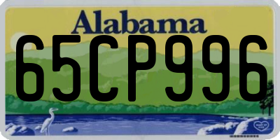 AL license plate 65CP996