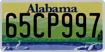 AL license plate 65CP997