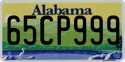 AL license plate 65CP999