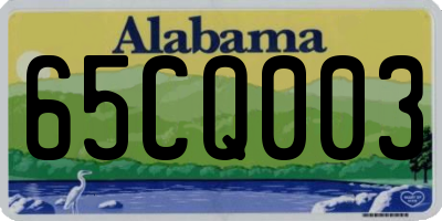 AL license plate 65CQ003