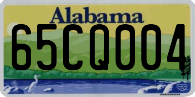AL license plate 65CQ004