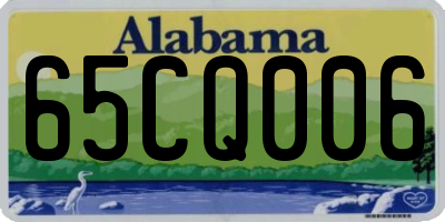 AL license plate 65CQ006