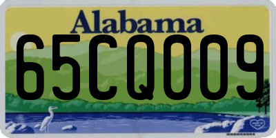 AL license plate 65CQ009