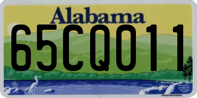AL license plate 65CQ011
