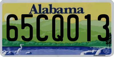 AL license plate 65CQ013
