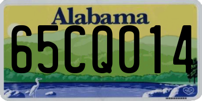 AL license plate 65CQ014