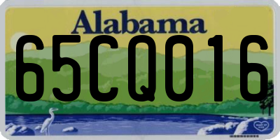 AL license plate 65CQ016