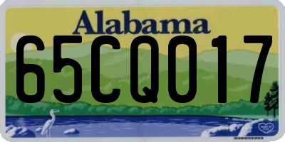 AL license plate 65CQ017