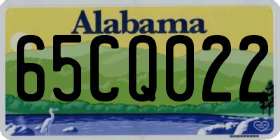 AL license plate 65CQ022