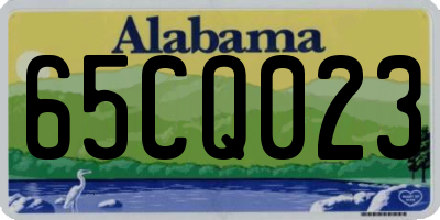 AL license plate 65CQ023