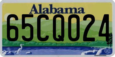 AL license plate 65CQ024