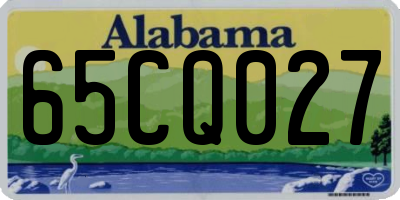 AL license plate 65CQ027