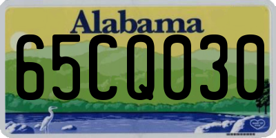 AL license plate 65CQ030