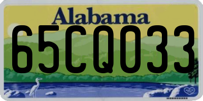 AL license plate 65CQ033