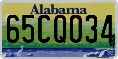 AL license plate 65CQ034