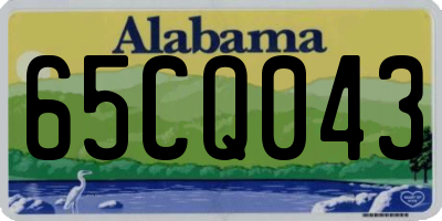 AL license plate 65CQ043
