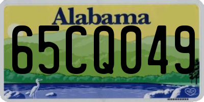AL license plate 65CQ049