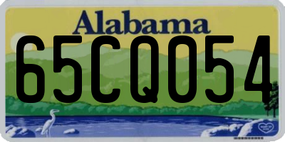 AL license plate 65CQ054