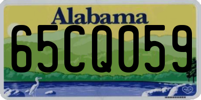 AL license plate 65CQ059