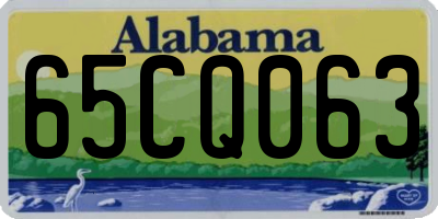 AL license plate 65CQ063