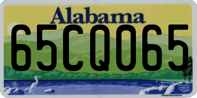 AL license plate 65CQ065