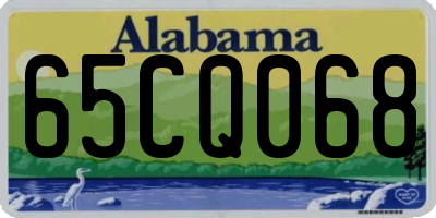 AL license plate 65CQ068