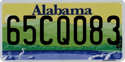 AL license plate 65CQ083