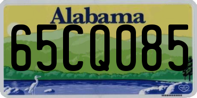 AL license plate 65CQ085