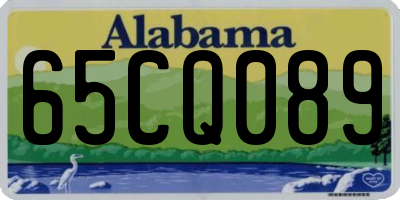 AL license plate 65CQ089
