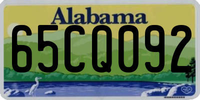 AL license plate 65CQ092