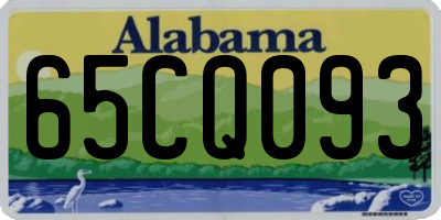 AL license plate 65CQ093