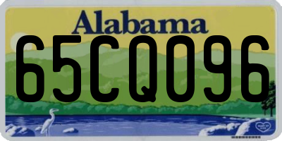 AL license plate 65CQ096